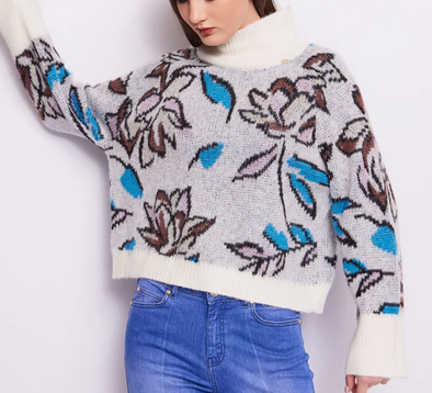 Maglia in misto lana jacquard Gaudì