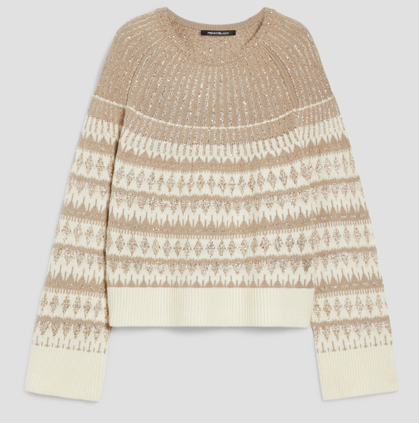 Maglia a jacquard con paillettes Pennyblack