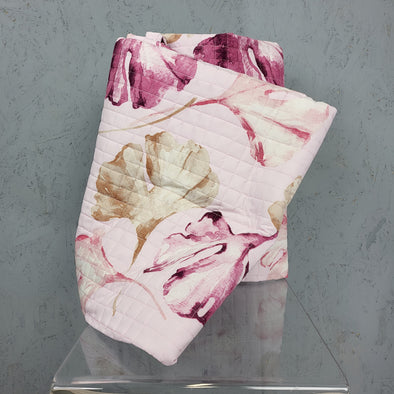 Trapuntino Quilt Ginkgo rosa