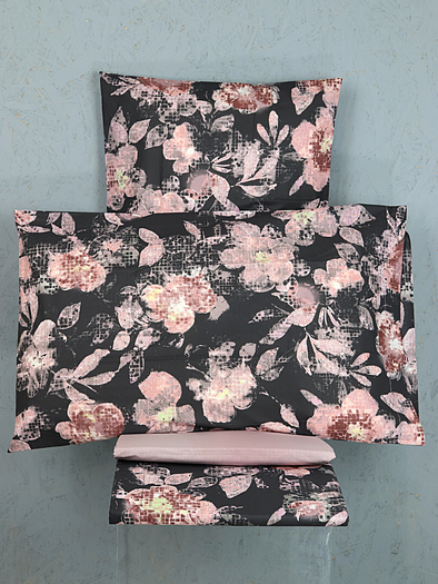 Completo lenzuola letto matrimoniale Bassetti Flo Pix